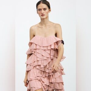 Zara Ruffled Dress ZW Collection